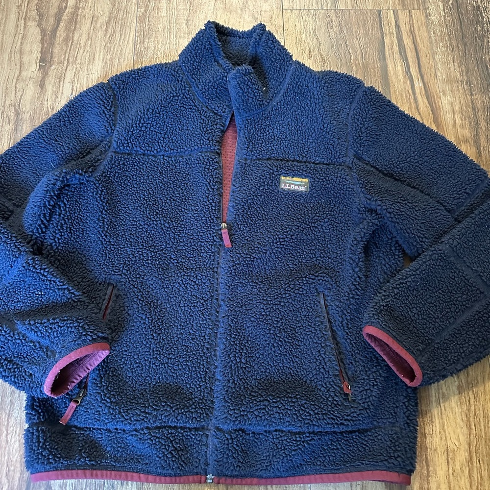 EUC! Men’s L.L.Bean Mountain Pile Fleece Zip Up